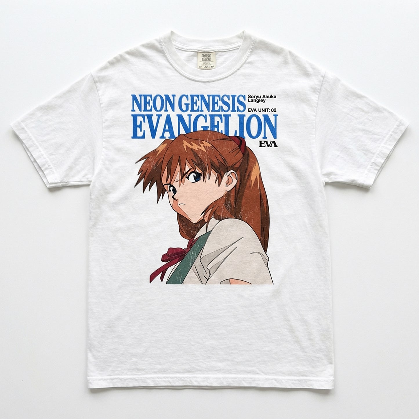 EVA Soryu Asuka Langley T-shirt(white)-syncdepth